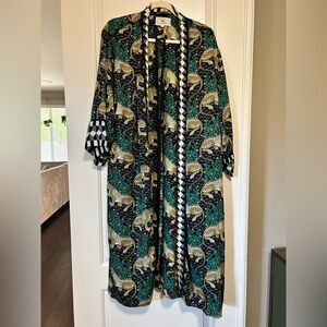 🐆🐆 Sustainable Comfort Printfresh Classic Bagheera Eco Satin Luxe Robe  🐆🐆